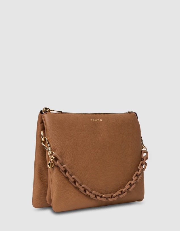 SABEN - Matilda Crossbody Toffee + Tonal Chain
