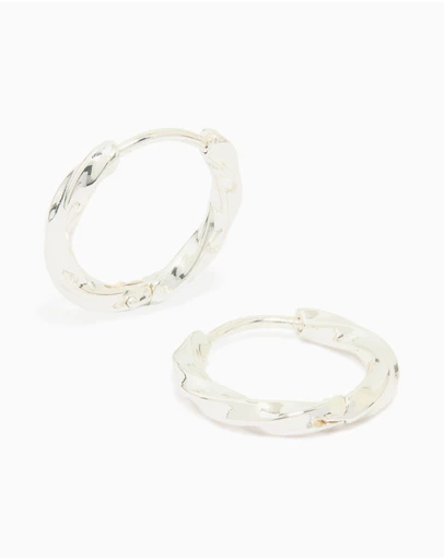 Lovisa - Waterproof Stainless Steel Twisted Hoop Earrings