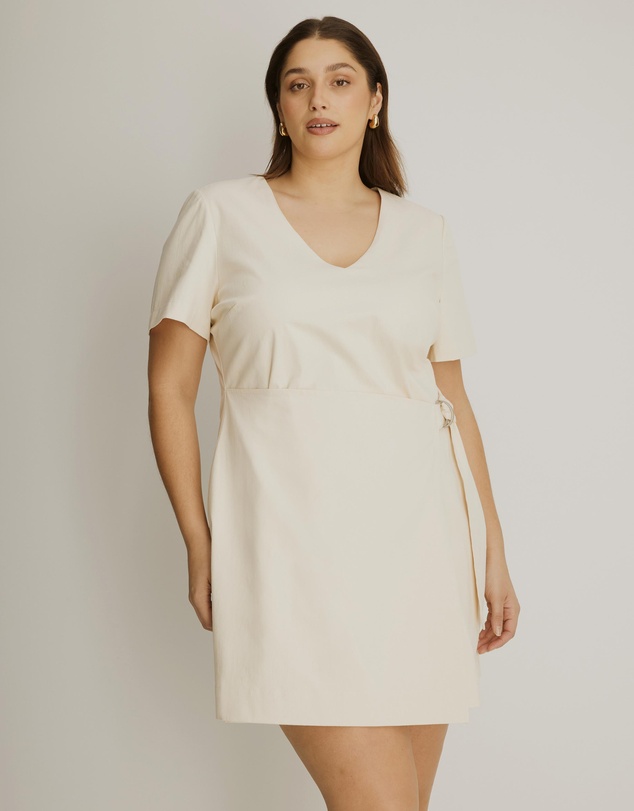 Atmos&Here Curvy - Ellie Cotton Twill Mini Dress