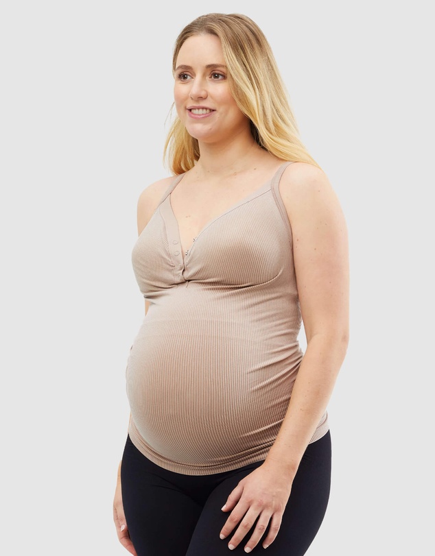 Cake Maternity - Marshmallow Maternity and Nursing Tank Top