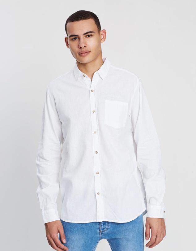 Silent Theory - Breeze Linen Long Sleeve Shirt