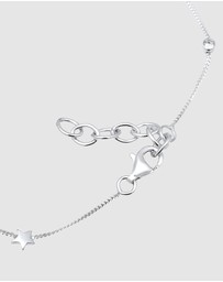 Elli Jewelry - Anklet Solitaire Star Swarovski&reg; Crystals 925 Sterling Silver