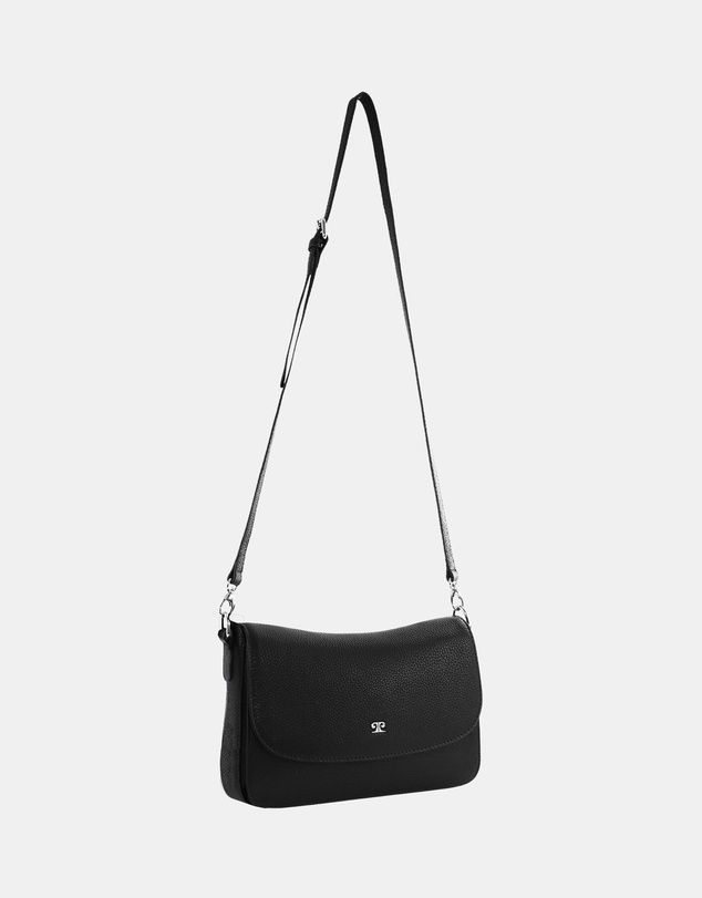 Pierre Cardin - Pierre Cardin Ladies Leather Flap Over Crossbody Bag