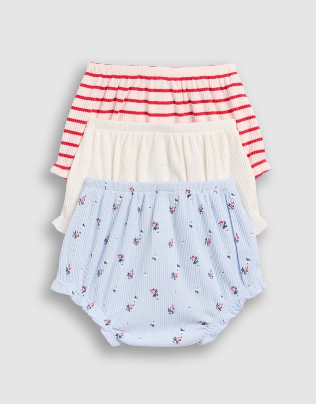 GAP - 3-Pack Tiny Rib Knit Bloomers - Babies