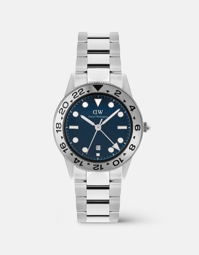 Daniel Wellington - Iconic GMT Link 40mm Brushed Bezel