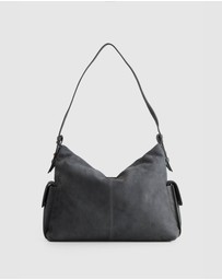 Evity - Narda Leather Pocket Hobo Bag