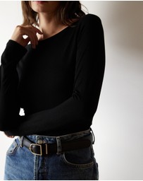 Atmos&Here - Boat Neck Bamboo Top