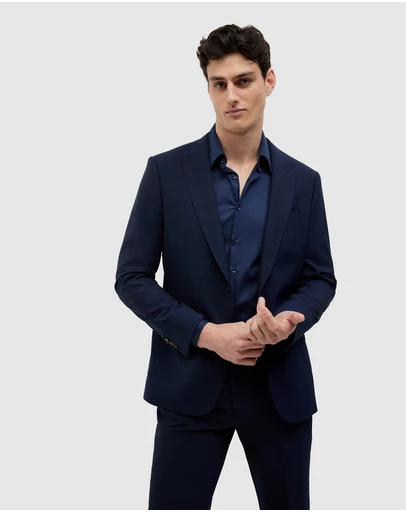 Politix - Wool Blend Regular Stretch Premium Tailored Jacket
