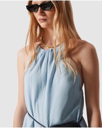 & Other Stories - Sleeveless Halterneck Midi Dress