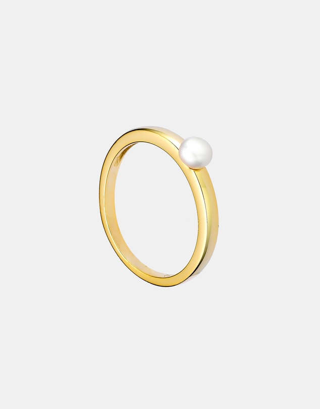 Zoe Olivia - 14K Gold Vermeil Perla Pearl Ring