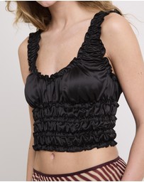 Alice In The Eve - Belle Ruched Satin Cami Top