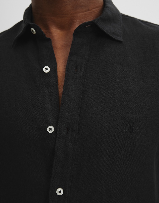 Country Road - Organically Grown Linen Regular Fit Short Sleeve Shirt