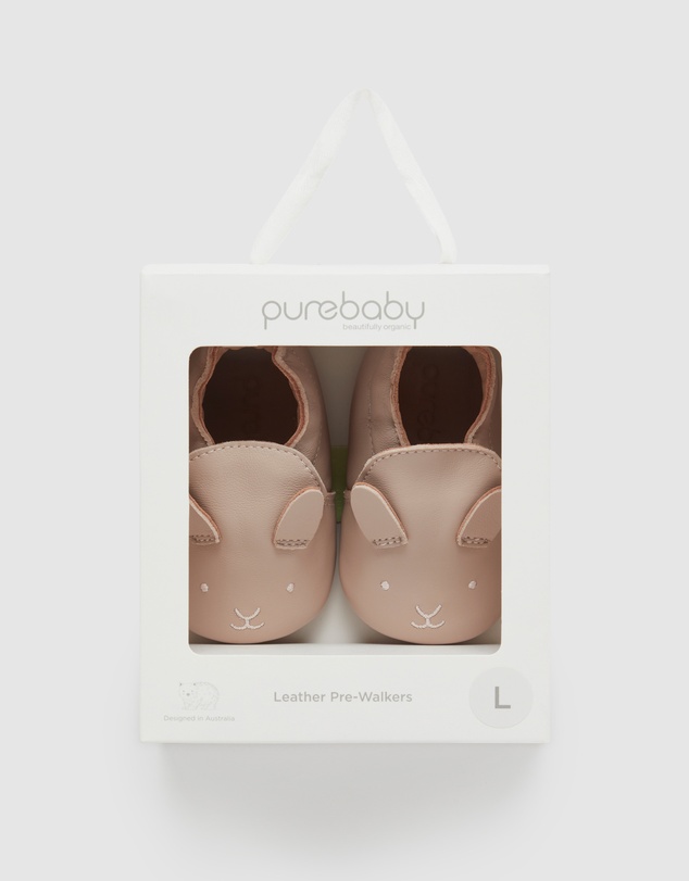 Purebaby - Leather Pull On Slipper-Babies