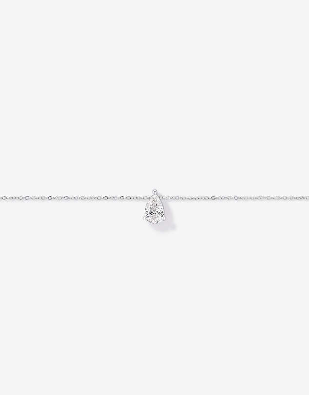 Michael Hill - 0.50TW Lab Diamond Pear Solitaire Necklace in 10kt Gold