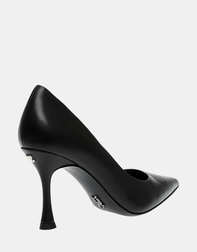 Steve Madden - Can-Do Black Leather Heels