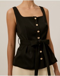 Tussah - Alexandra Tailored Scoop Neck Top