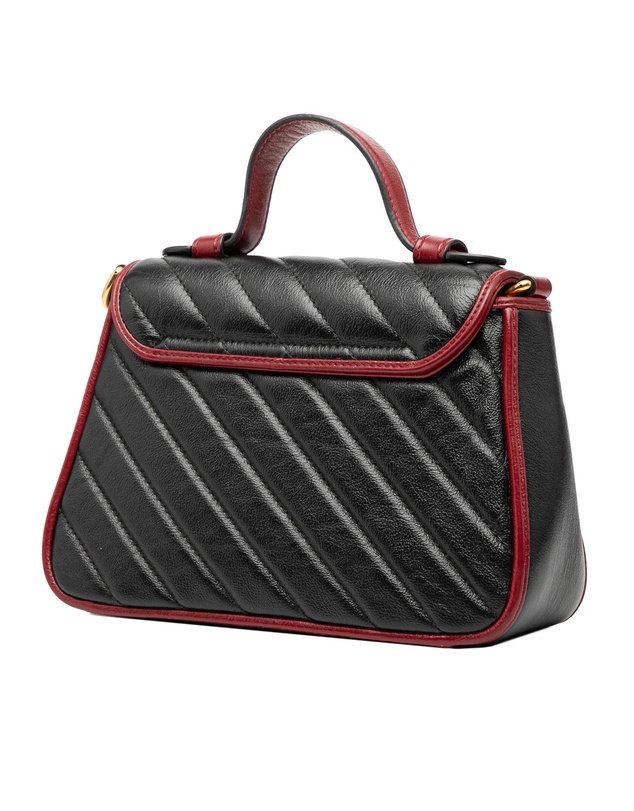 Pre-Loved by Azura Reborn - Pre-Loved GG Marmont Matelasse Leather Torchon Top Handle Bag