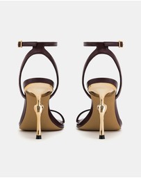 JW PEI - Alivia Gold Metal Heel Sandals