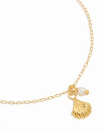 Lovisa - Gold Plated Sterling Silver Pearl & Shell Bracelet