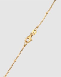 Elli Jewelry - Necklace Pendant Circle Twisted Balls in 925 Sterling Silver Gold Plated