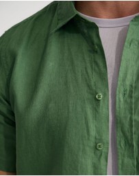 Oxford - Leyton French Linen Short Sleeve Shirt
