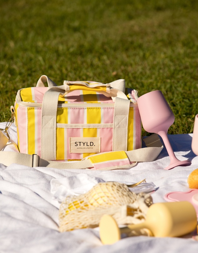STYLD. - Baby, Let's Go Outside Cooler Bag - Candy Stripe