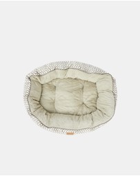 Mog & Bone - 4 Seasons Reversible Circular Dog Bed - Mocha Wave