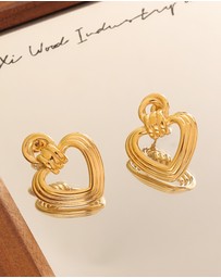 Zoe Olivia - Waterproof Muse Heart Stud Earrings