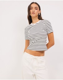 Calli - Stripe Baby Tee