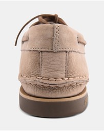 Sperry - Cloud A/O 2-Eye Wide Leather Nubuck White-Men's