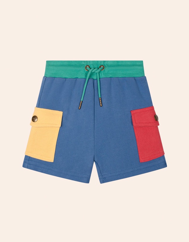Huxbaby - Back To Kinder Colour Block Pocket Shorts - Babies-Kids