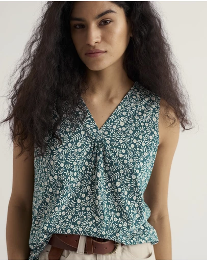 Seasalt - Seasalt Cornwall Blue Achilla V-neck Vest