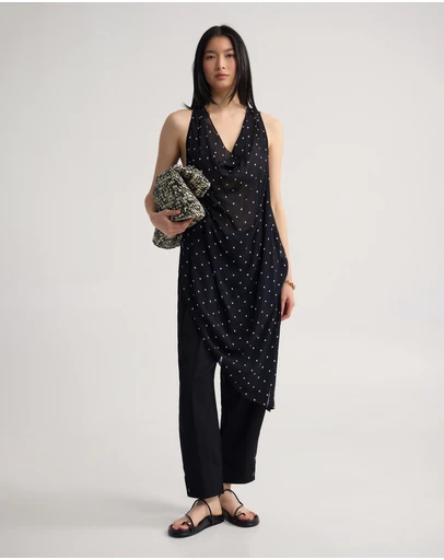 Oxford - Jasmine Polka Dot Sheer Top