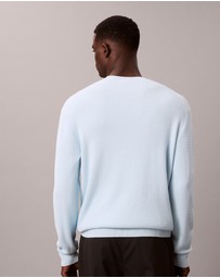 Calvin Klein - Cotton Textured Classic Crewneck Jumper