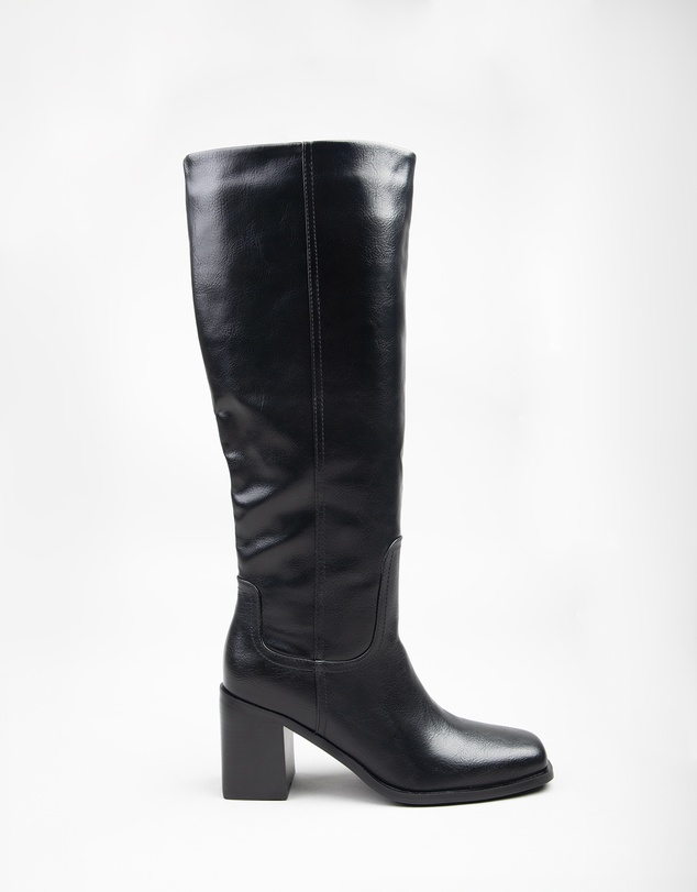 RAID - Rapid high block heeled knee boots in Black