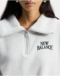 New Balance - Trackside Fleece Half Zip Sweat