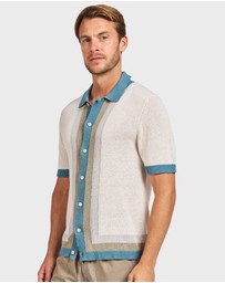 Academy Brand - Gatsby Stripe Knit SS Shirt