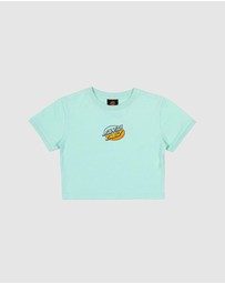 Santa Cruz - Oval Dot Splice Front Tee - Teens