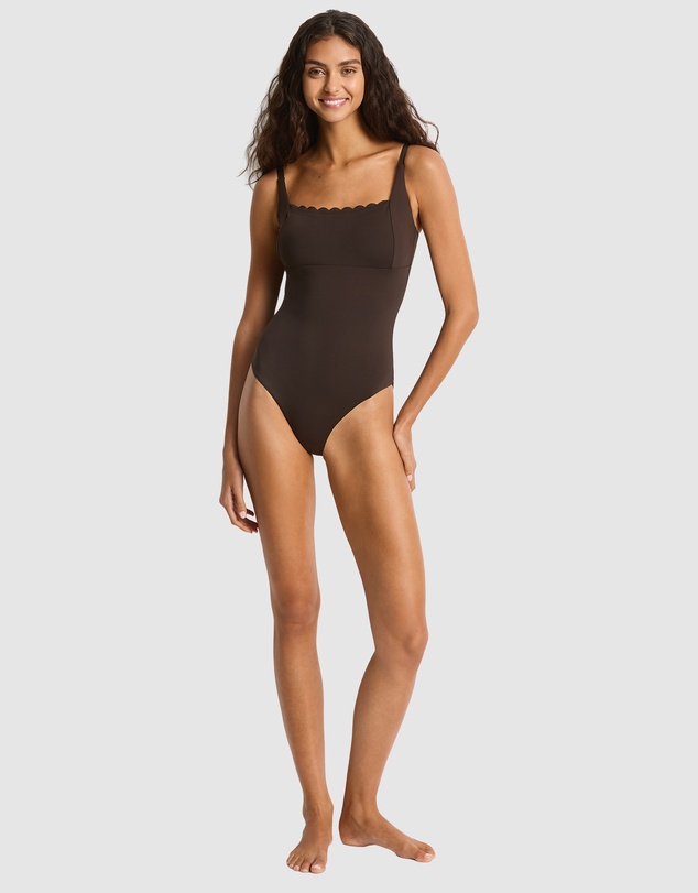 Sea Level Australia - Scalloped Square Neck Bralette One Piece