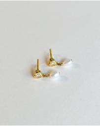 SAINT VALENTINE - True Love Pearl Studs - Gold