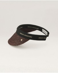 Helen Kaminski - Bianca 8 Raffia Logo Visor