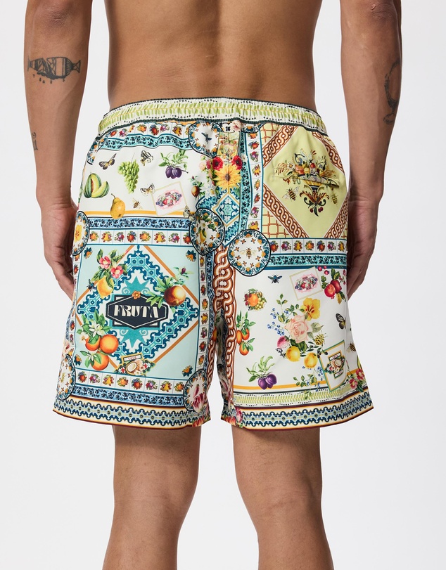 Camilla - Mid Length Boardshort With Elastic Waist