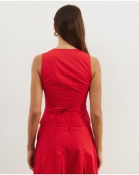 Atmos&Here - Maren Cotton Tie Back Vest Top