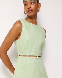AERE - Noa Linen Mini Dress