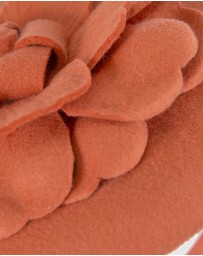 Max Alexander - Felt Orange Winter Pillbox Fascinator