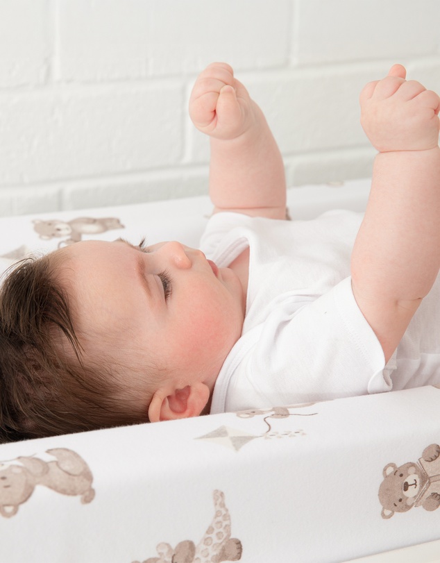 Living Textiles - Organic Change Mat Cover - Cuddly Bear