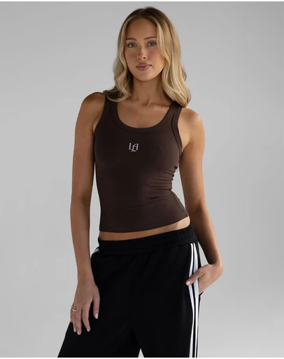 Leelo Active - Ribbed Logo Tank
