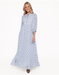 Petal & Pup - Cassina Maxi Dress - Blue Plaid