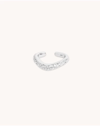 Astrid & Miyu - Wave Crystal Ear Cuff
