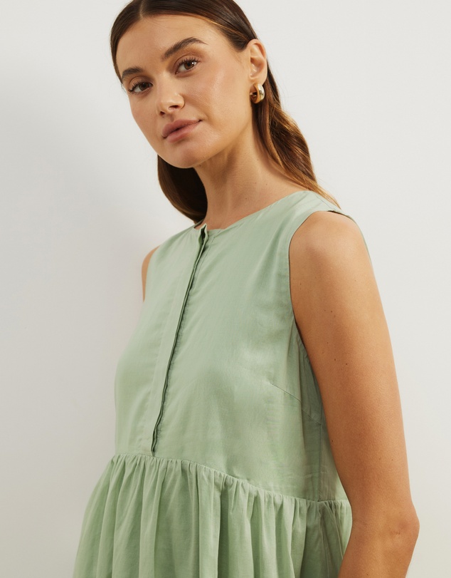 Atmos&Here - Dalia Cotton Voile Mini Dress